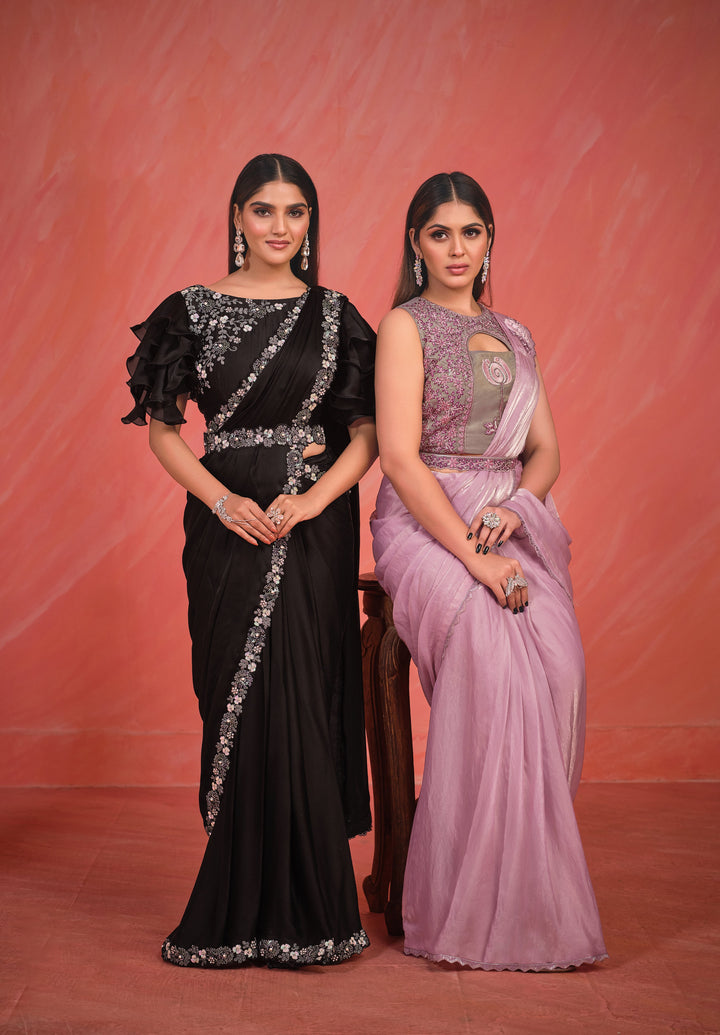 bollywood style cocktail sari