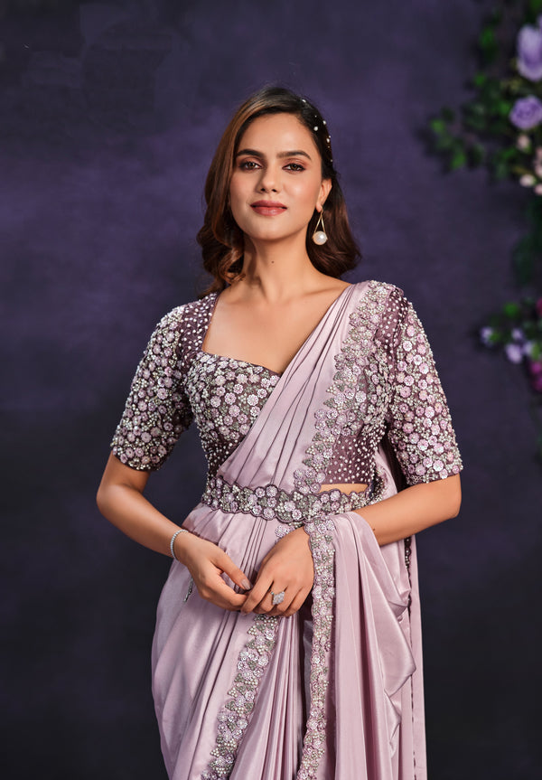cocktail partywear stylish one minute sari 