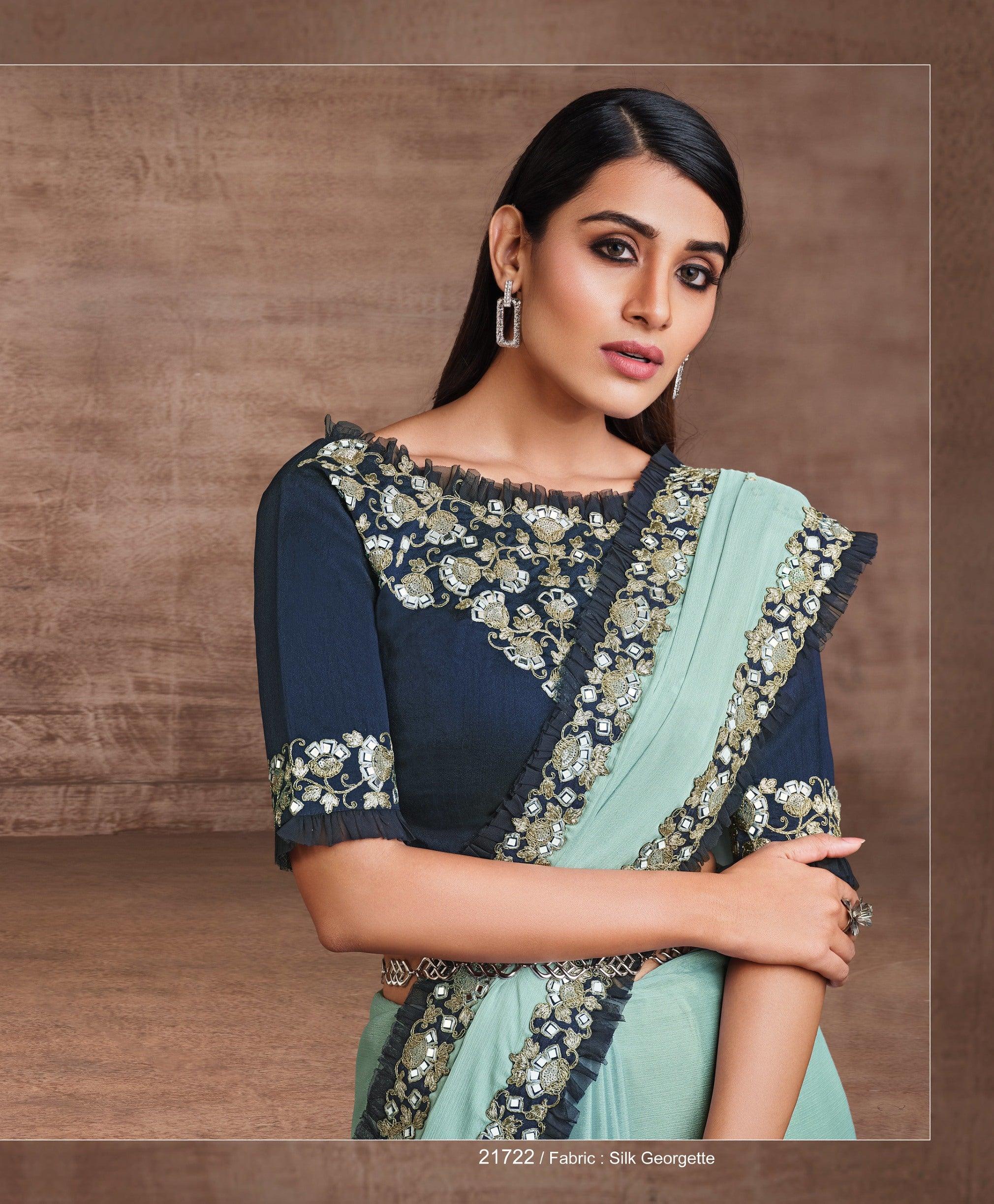 Saree for sangeet function cheap