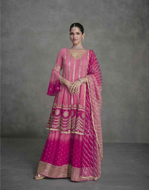 festive georgette indian dress