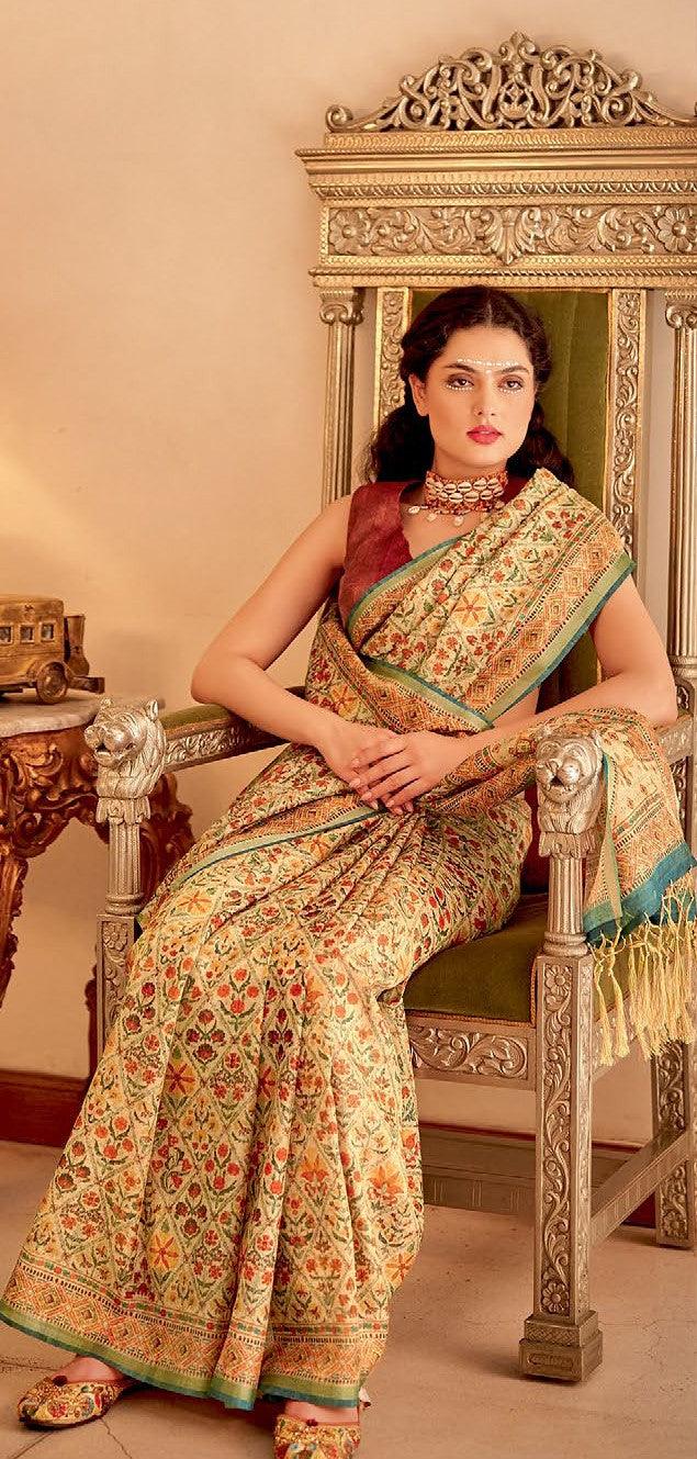 designer digital print saree 