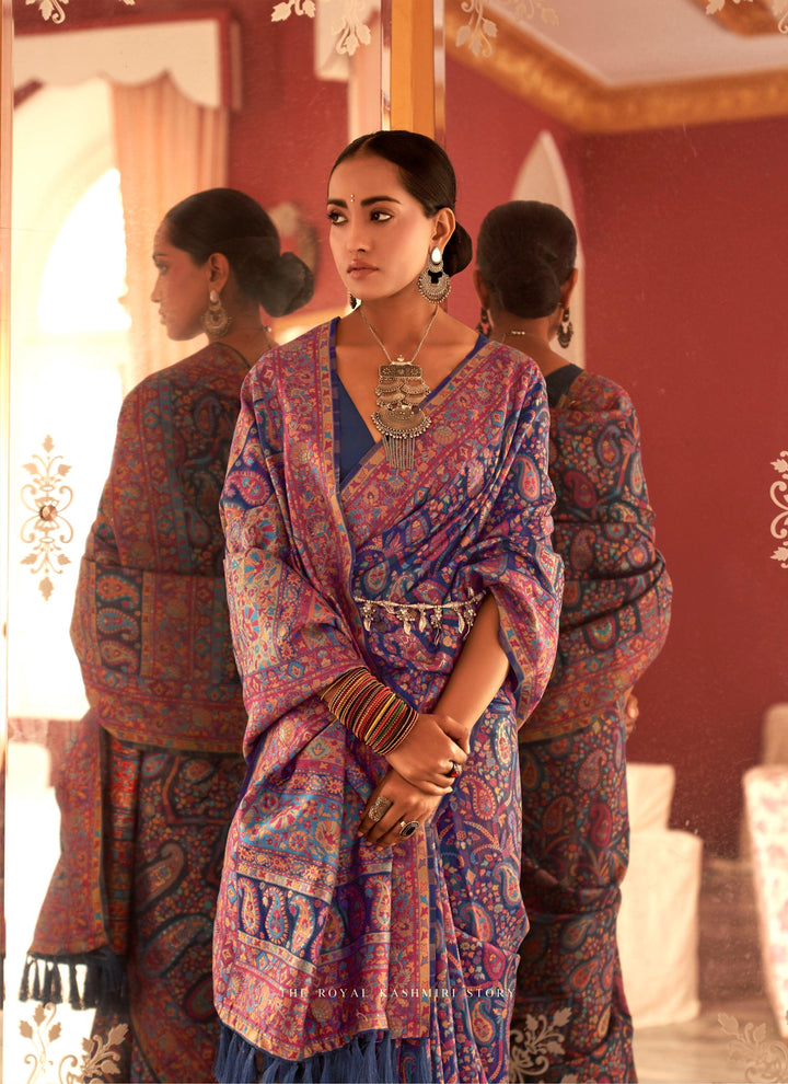 Pashmina Weaving Designer Sari - Fashion Nation
