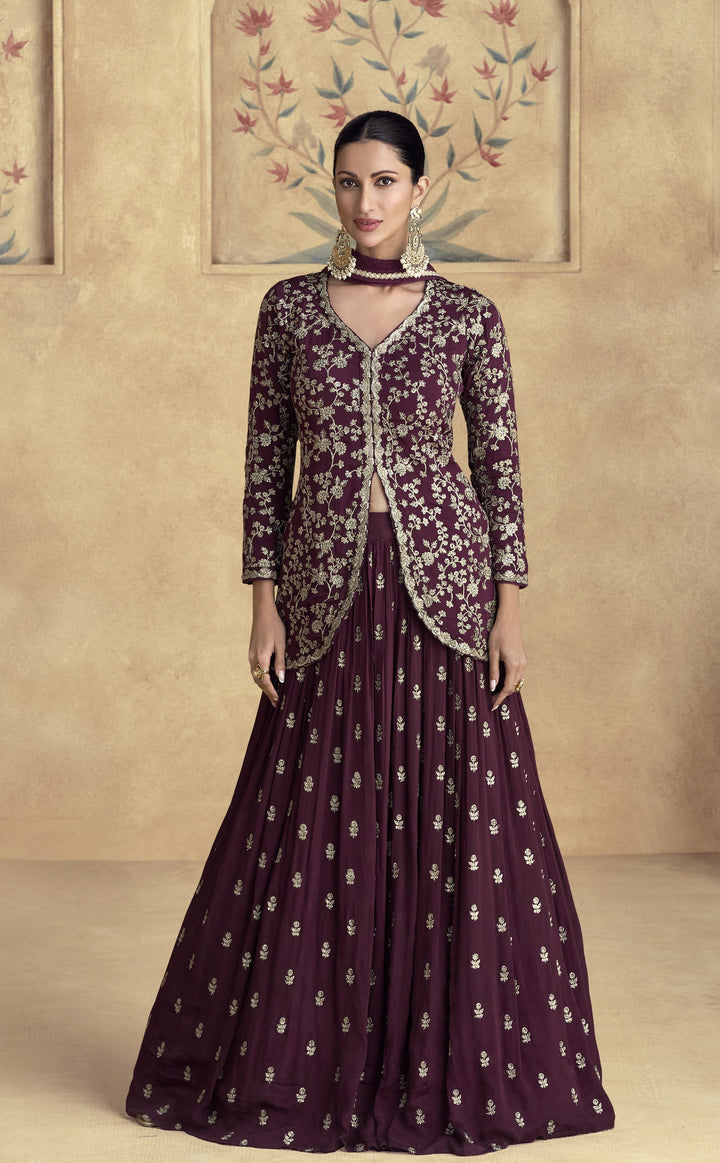 Western Outfits Designer Jacket Dresses Indo Western Dress