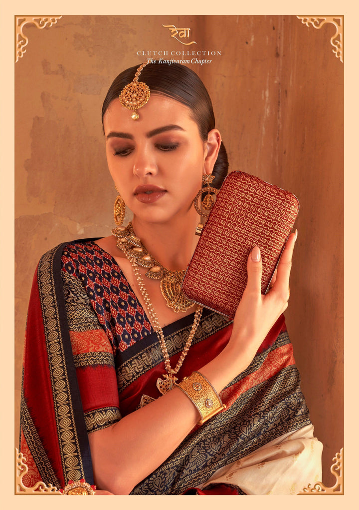 Engagement Wear Kanchipuram Silk Sari - Fashion Nation