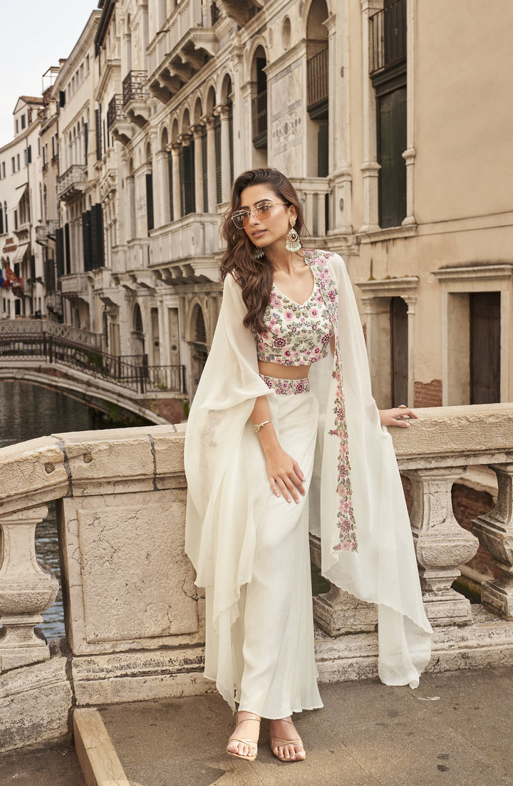 kitty parties special readymade 3 piece stylish fusion suit