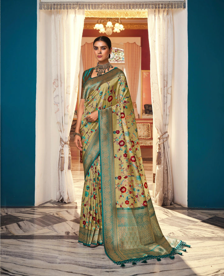Sangeet Wear Ethnic Silk Sari - Fashion Nation