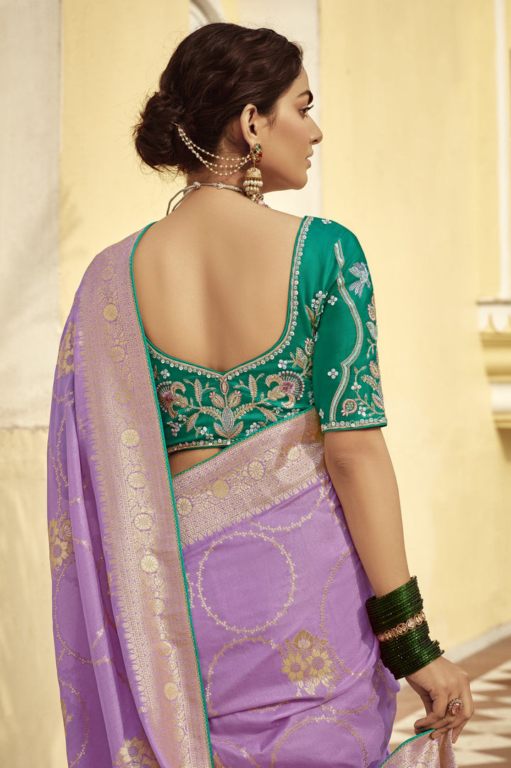ceremonial heritage wear sari for indian brides