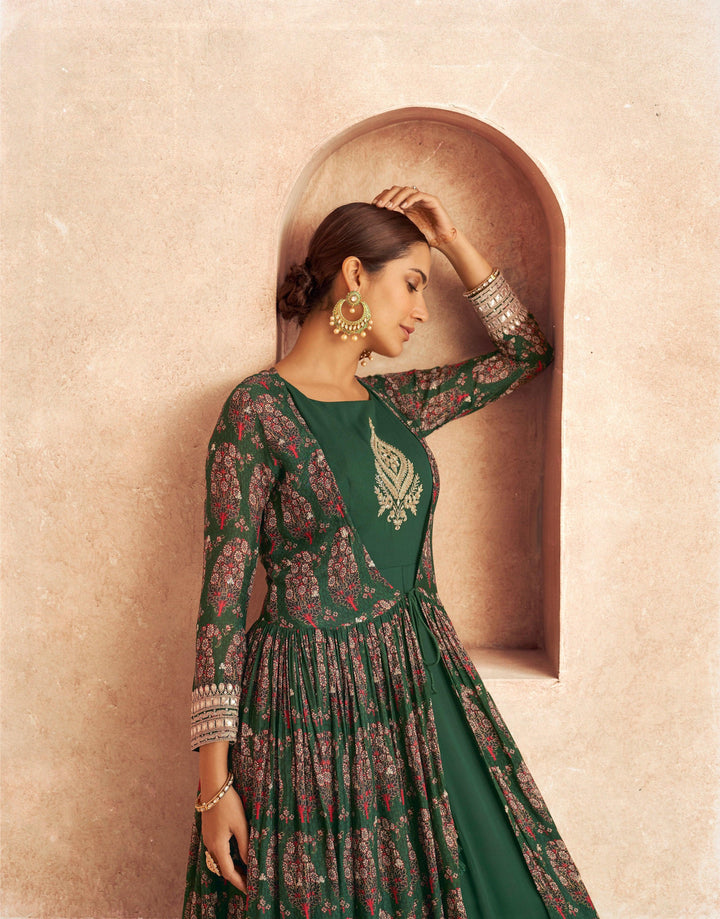 Mehendi Wear Floor Length Anarkali - Fashion Nation