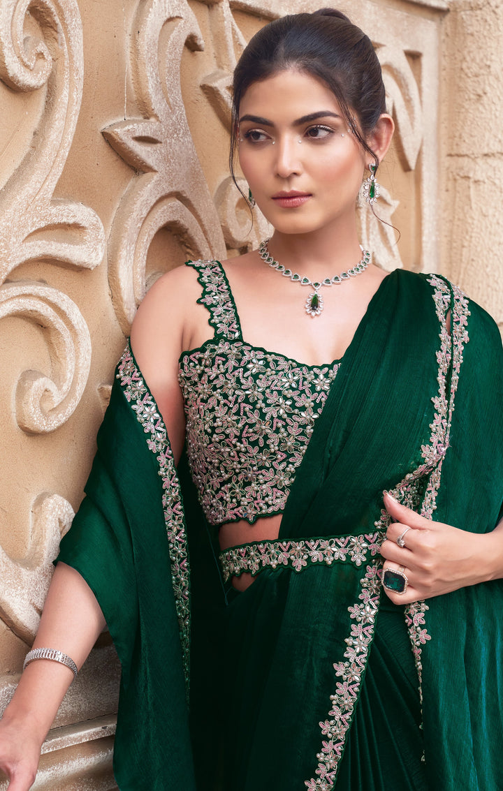celebrations wear one minute saree