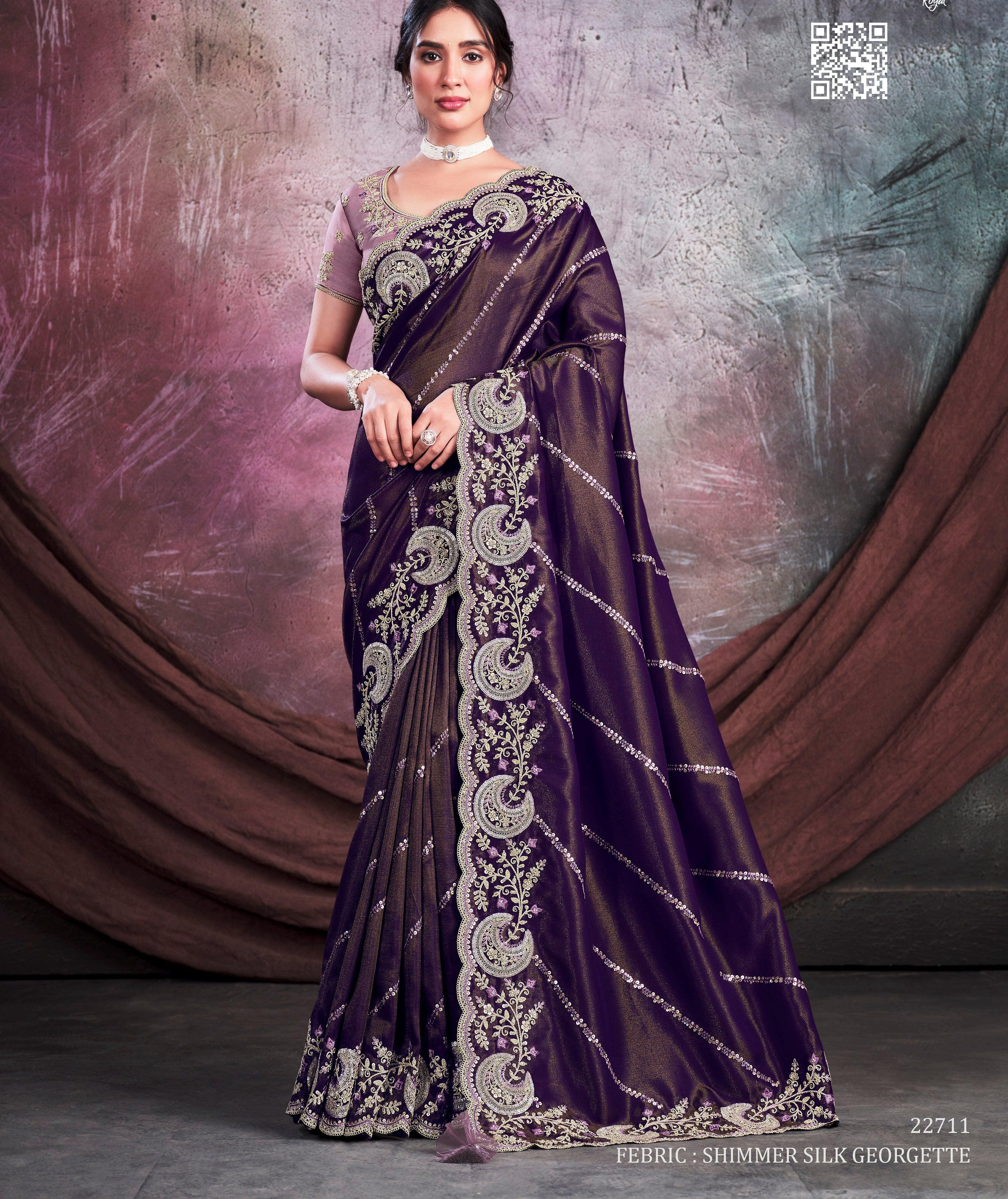 Top more than 154 shimmer sequin saree vietkidsiq.edu.vn