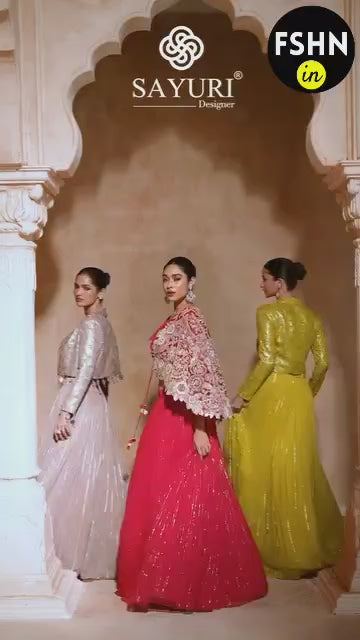 stylish fusion shaadi 3 piece set video by sayuri designer catalogue raas