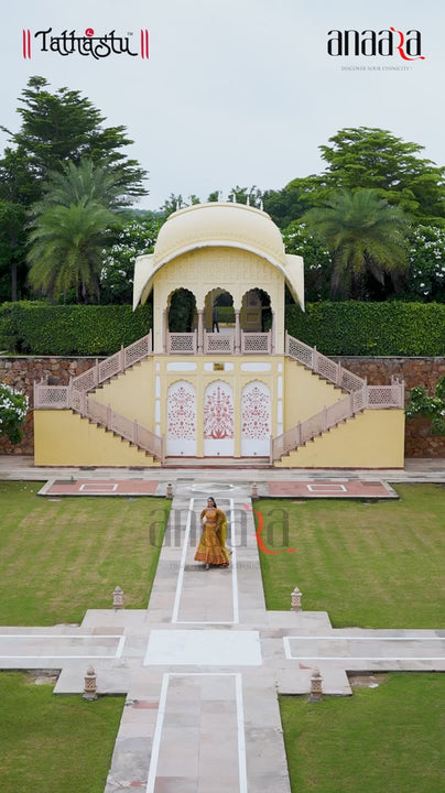 video of haldi fashion wear lehenga set by anaara