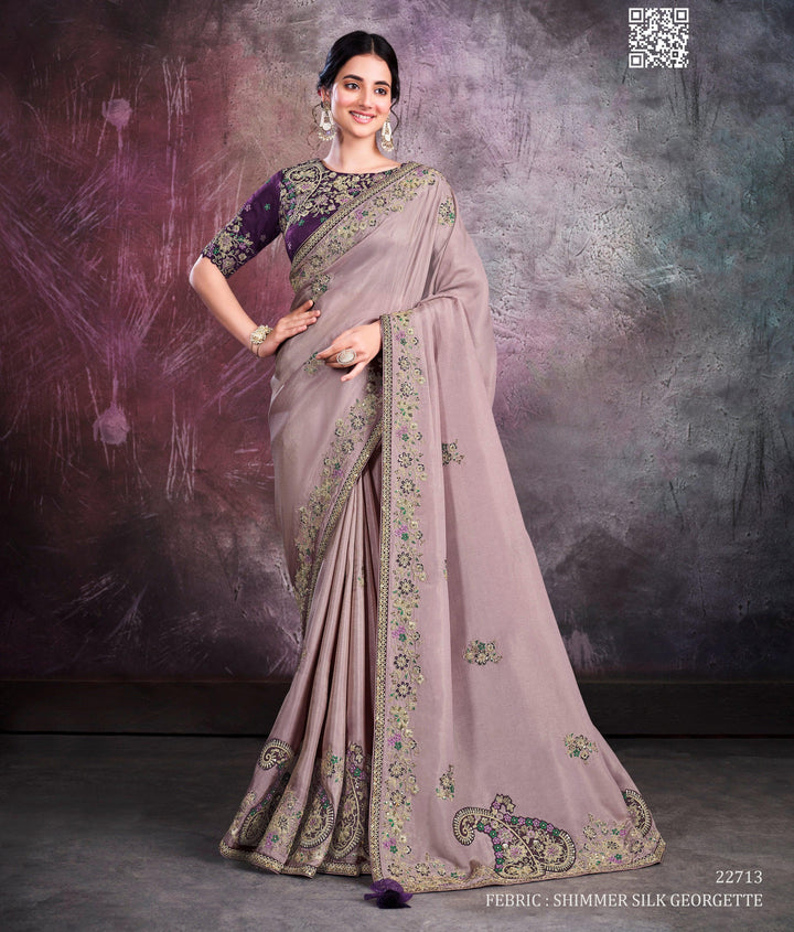 Wedding Party Wear Designer Sari - Fashion Nation
