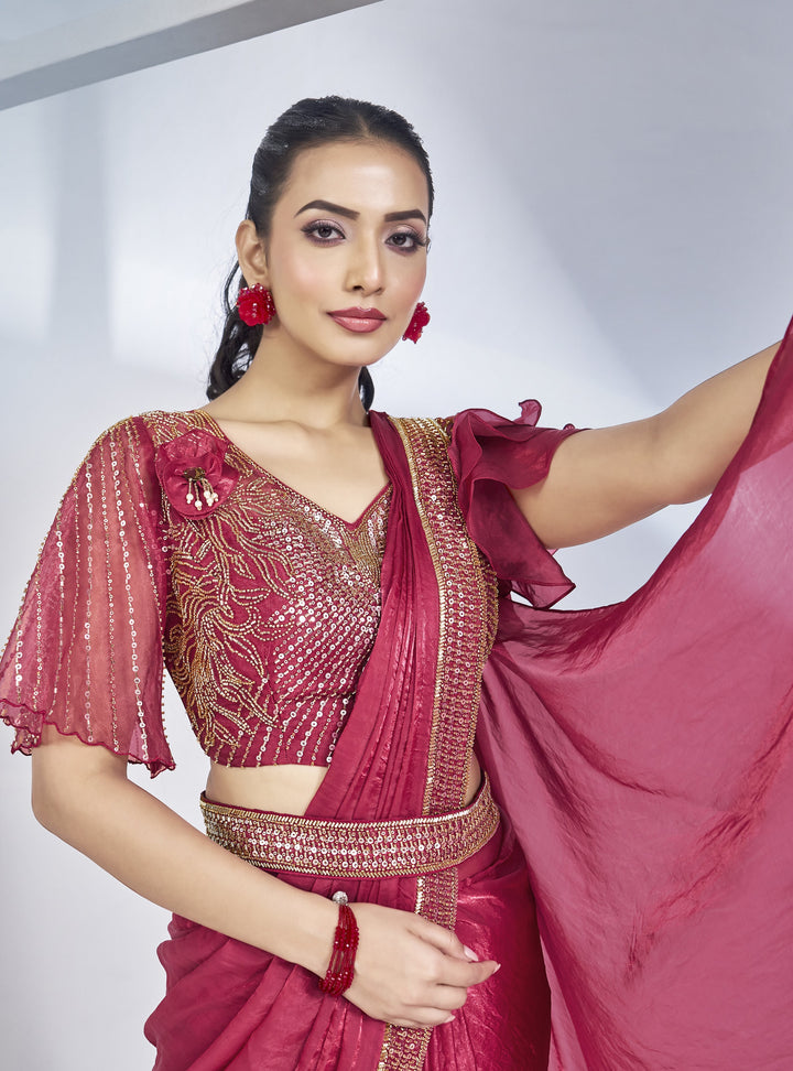 bollywood style fusion sari