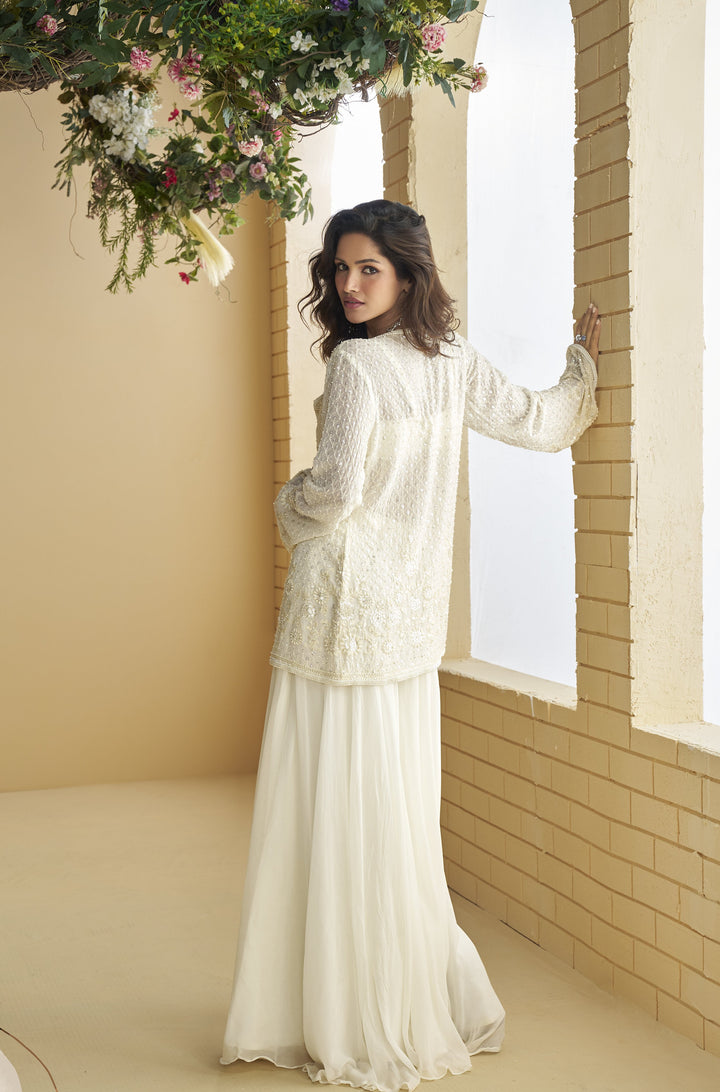 roka fusion partywear in white