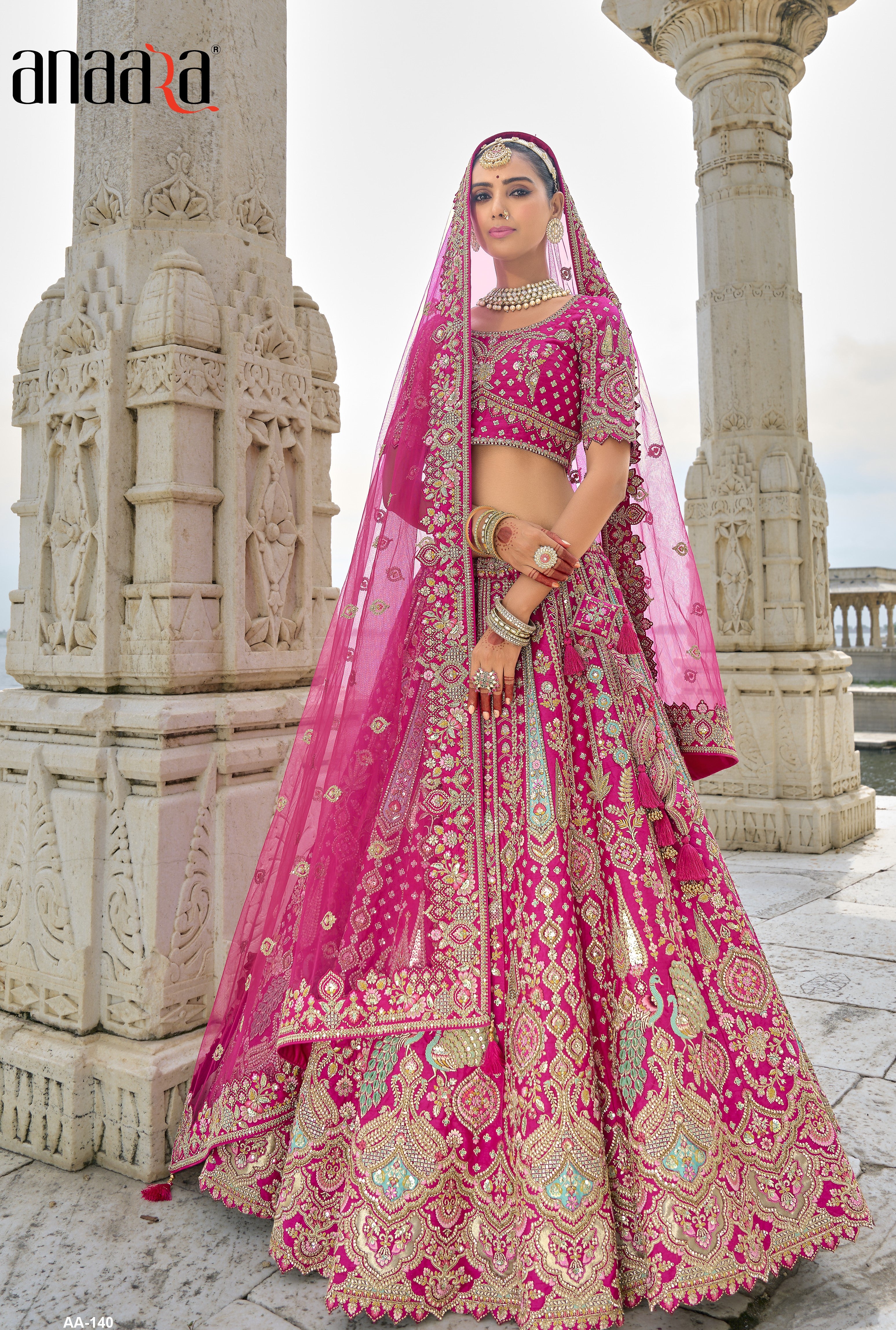 Red ghagra choli for bride hotsell