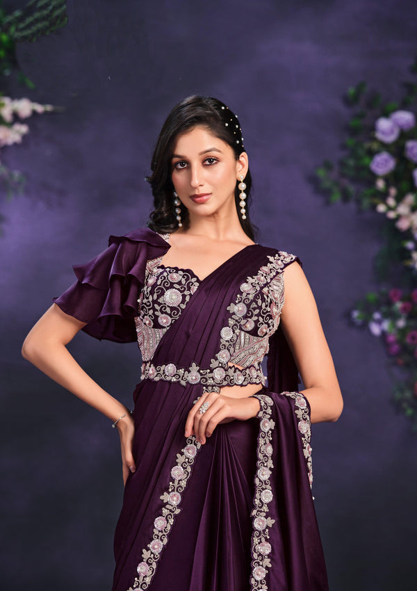 cocktail partywear saree