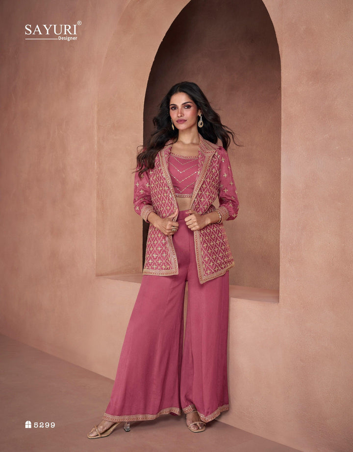 Party Wear Indo Western Palazzo with Jacket Fashion Nation