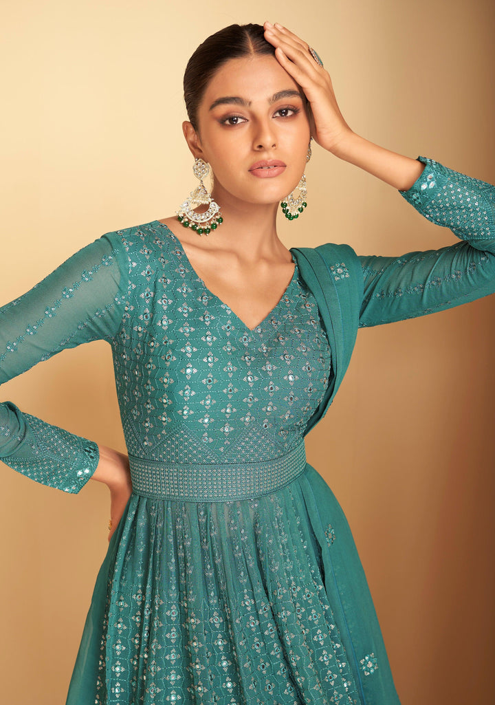 Sangeet Wear Georgette Sharara Set - Fashion Nation