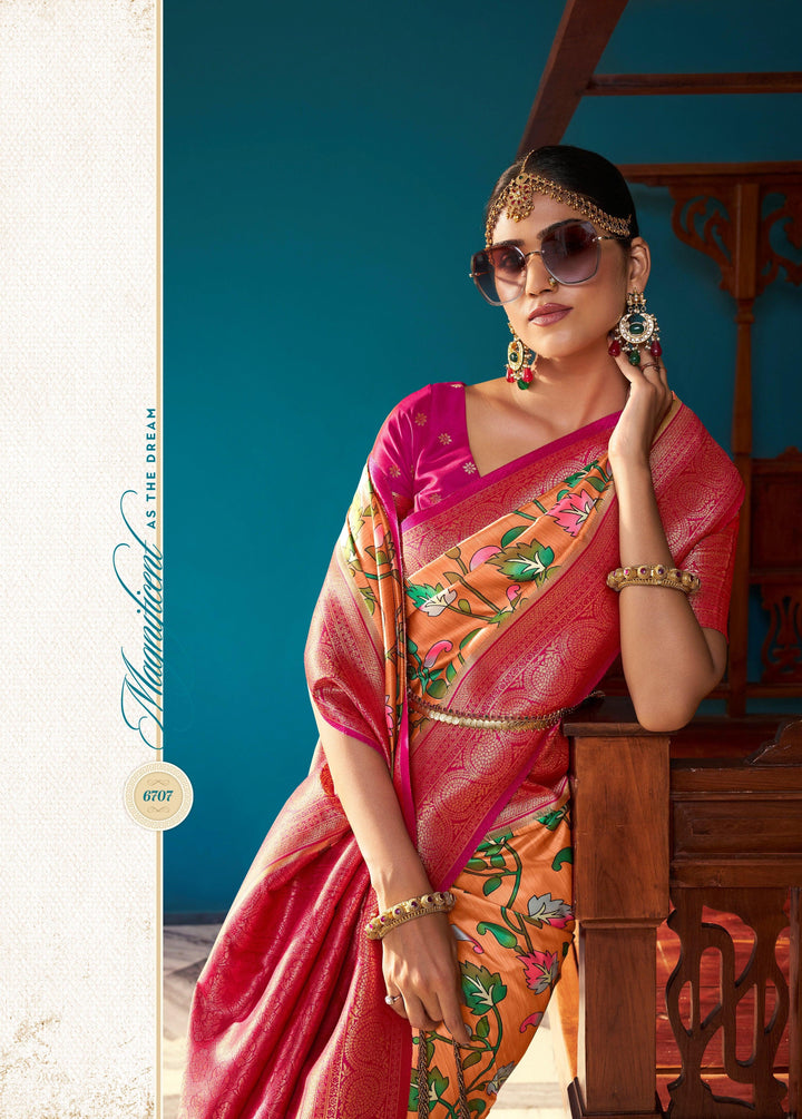 Festive Wear Ethnic Silk Saree - Fashion Nation