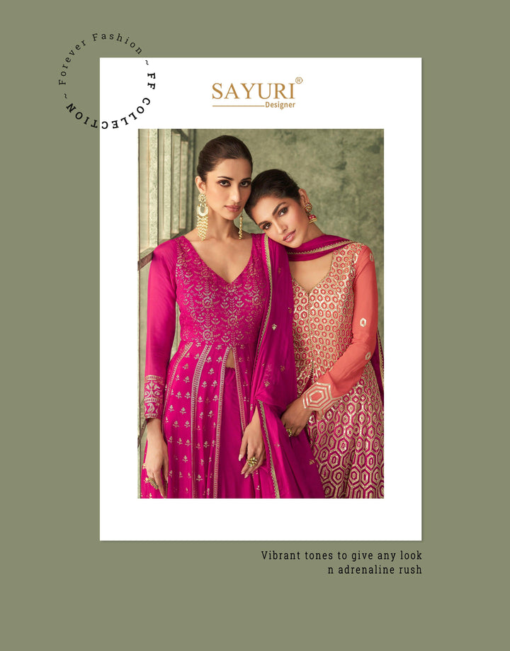 Sagaai Special Floor Length Anarkali Lengha - Fashion Nation