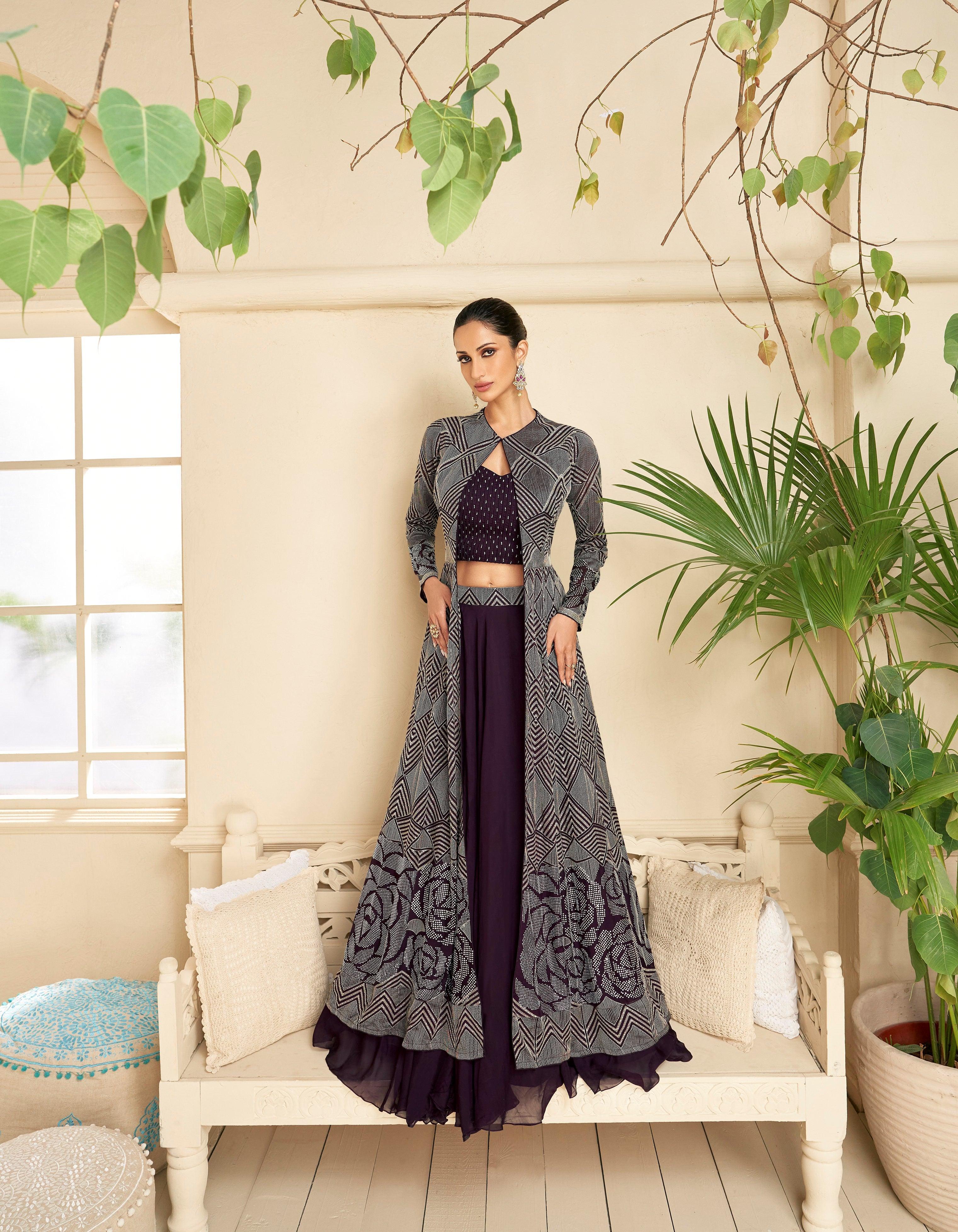 Buy Indo-Western Gowns Online: Women's Trendy Gowns Collection