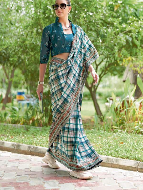 casual wear silk fancy sari