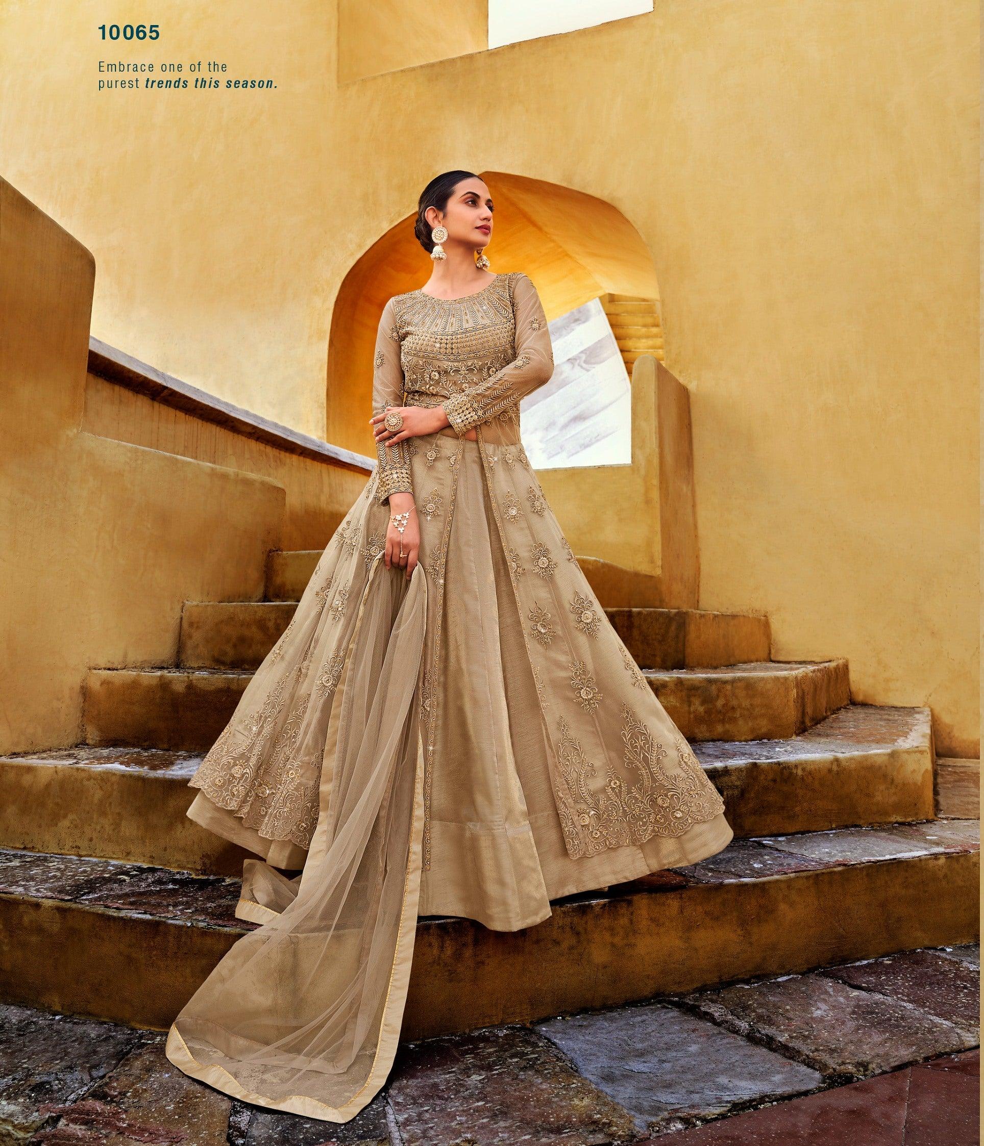Grey - Gowns - Indo-Western Dresses: Buy Indo-Western Outfits for Women  Online | Utsav Fashion