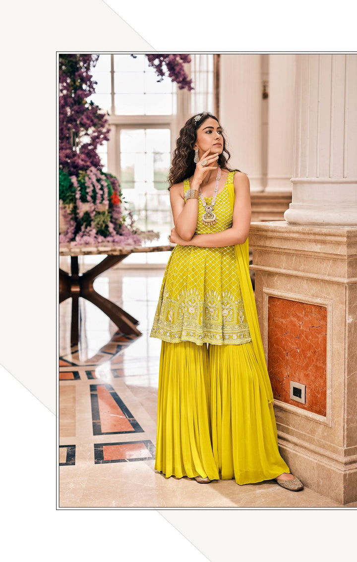 Haldi Party Wear Designer Suit - Fashion Nation