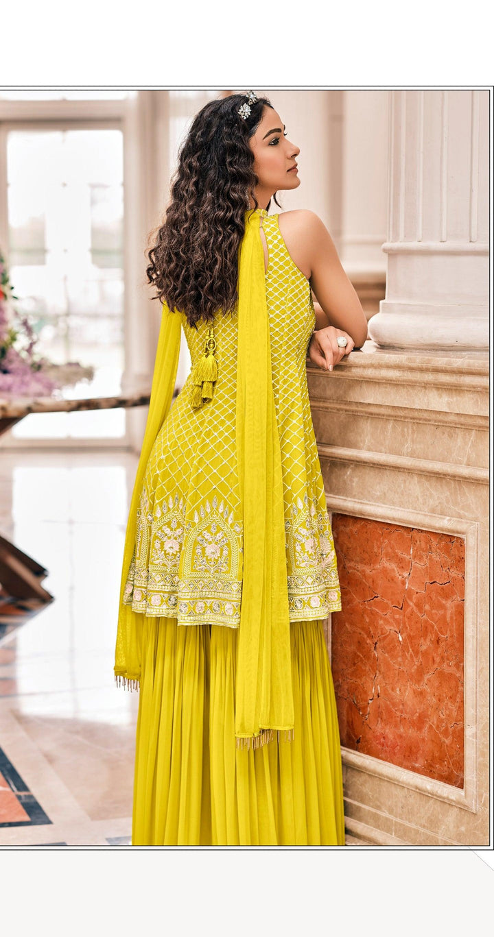 Haldi Party Wear Designer Suit - Fashion Nation