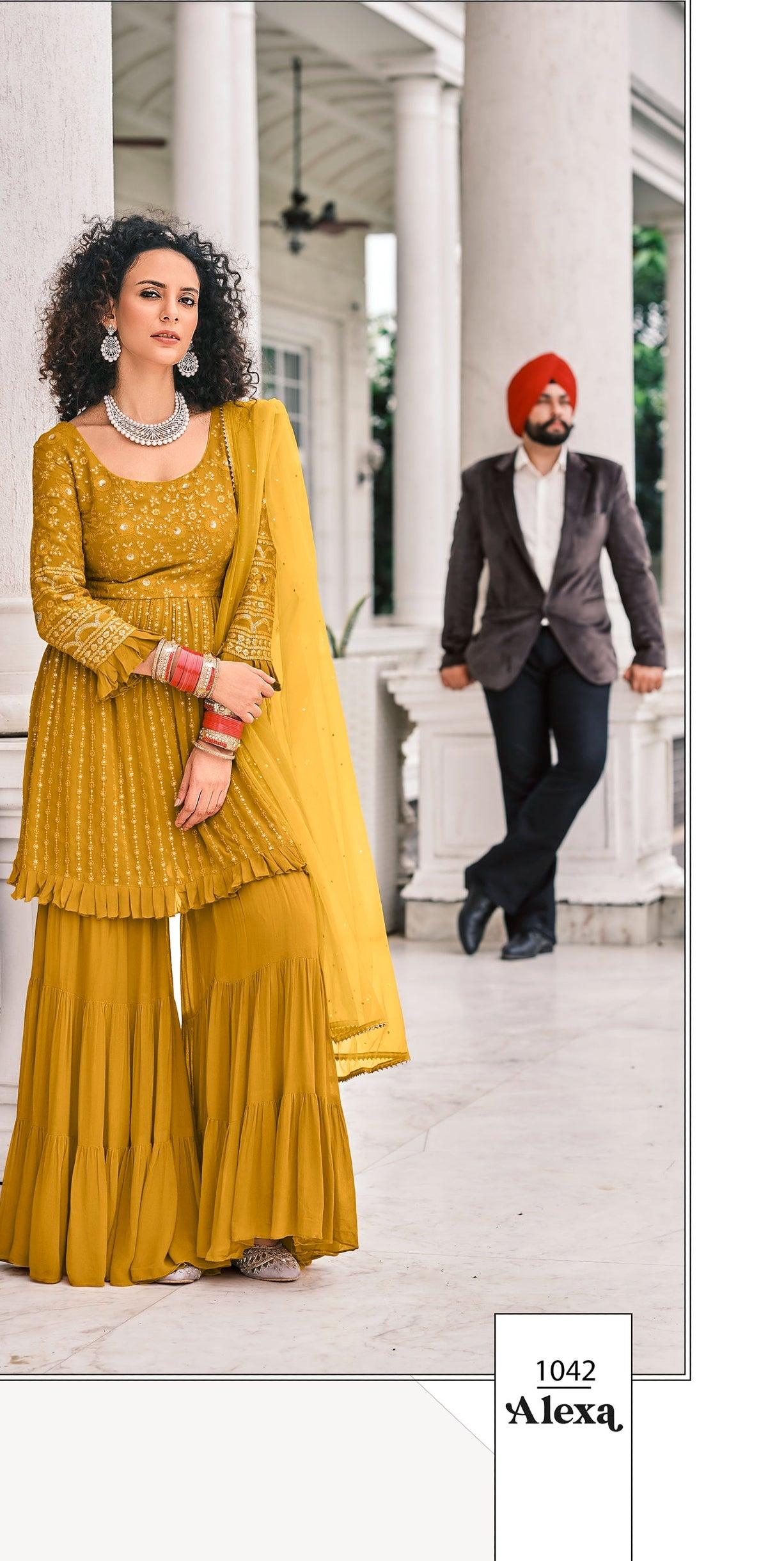 Designer Semi Stitched Party Wear Suit | Latest Kurti Designs