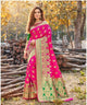 Ethnic Wear Rani Pink Weaving Silk Finest Saree with Blouse by Fashion Nation