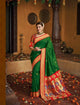 Beautiful Kajal Aggarwal KIM1110 Bridal Red Green Silk Saree - Fashion Nation