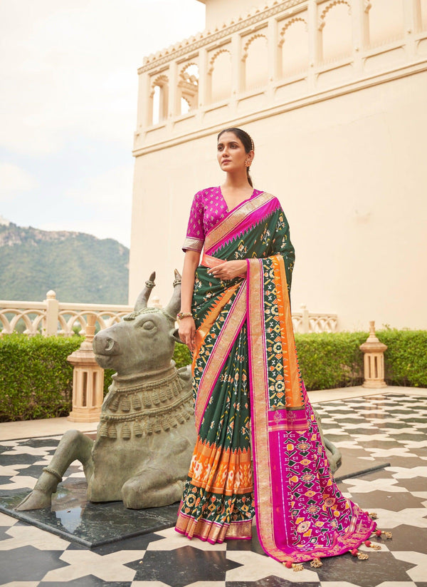 Marriage Wear Patola Festive Saree - Fashion Nation