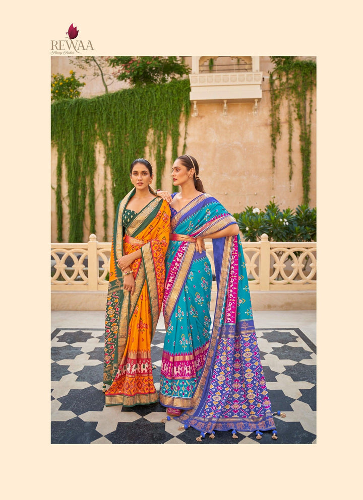 Haldi Function Special Designer Patola Saree - Fashion Nation