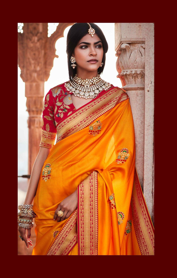 Haldi Special Traditional Designer Saree - Fashion Nation