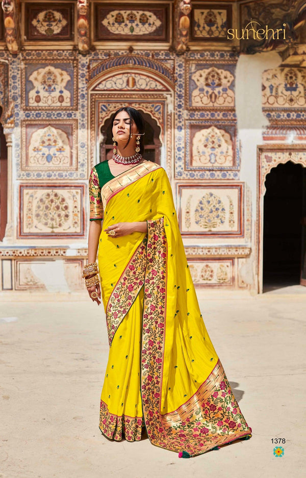 Haldi Special Traditional Festive Saree - Fashion Nation