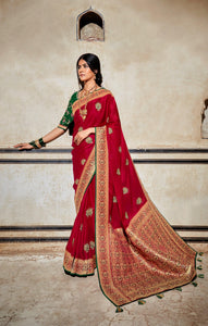 Sagaai Special Traditional Silk Saree by Fashion Nation