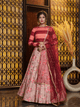 Everyday Fashion Pink Rayon Digital Printed Lehenga with Top by Fashion Nation