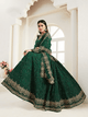Mehndi Special Green Net Bridal Lehenga Choli by Fashion Nation
