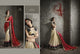 SSN1704 Designer Beige Red Georgette Jacquard Saree - Fashion Nation