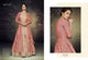 Indo Western NAK3077 Nakkashi Latest Rust Satin Silk Beige Net Anarkali Gown with Jacket - Fashion Nation