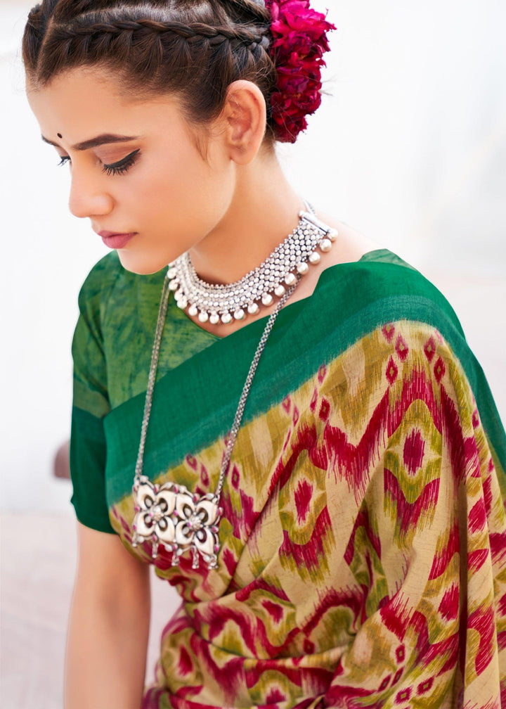 Shaadi Functions Wear Pochampally Silk Saree - Fashion Nation