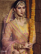 Shop Festive Yellow Organza Rajasthani Lehenga Choli Online by Fashion Nation