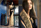 N4048 Ethnic Beige Black Jacquard Net Saree - Fashion Nation