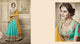 Wedding Special NAK4083 Designer Nakkashi Mustard Yellow Chiffon Blue Handloom Silk Lehenga Saree - Fashion Nation