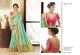 Fashionable NAK4105 Nakkashi Sea Green Jacquard Rani Pink Silk Saree - Fashion Nation