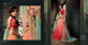Stylish NAK4115 Bridal Shaded Red Rama Satin Silk Net Lehenga Choli - Fashion Nation