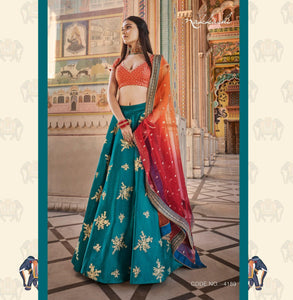 Engagement Wear Nakkashi Designer Lehenga Choli by Fashion Nation