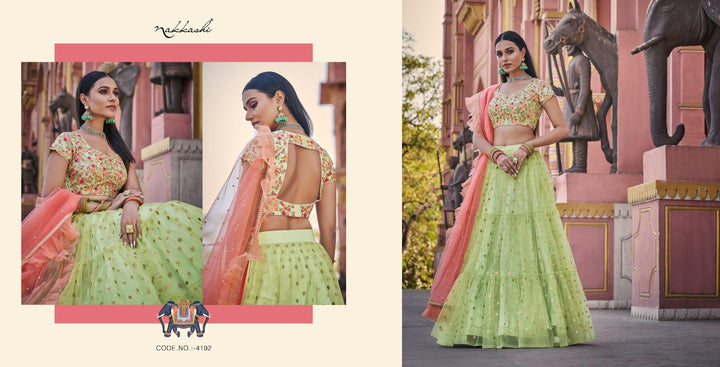 Cocktail Party Wear Nakkashi Designer Lehenga Choli - Fashion Nation